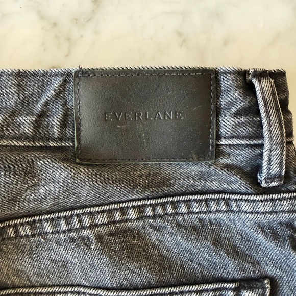 Everlane The Cheeky Jean | Women’s 28 | Washed Black High Rise Straight Denim - Picture 8 of 11